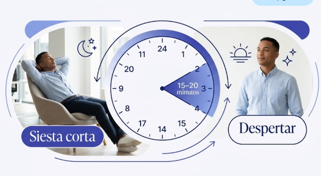 La siesta perfecta: ¿Cuánto tiempo deberías dormir durante el día? Duración de una siesta corta de 15 a 20 minutos