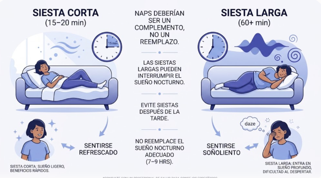 Las 4 Etapas del Sueño: Ligero, Profundo y REM Siestas cortas y largas y su efecto en las etapas del sueño